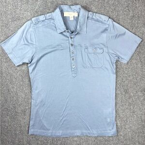 Pringle of Scotland Blue Short Sleeve Slim Fit Polo Shirt Size M